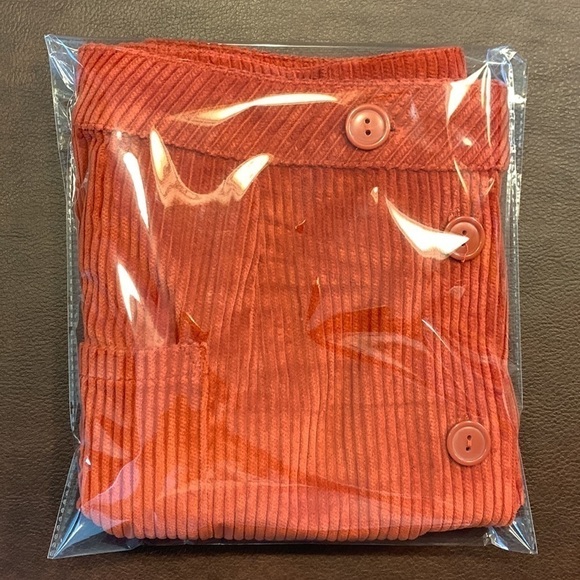 Charlotte Russe Rust Corduroy Mini Skirt M - Picture 12 of 12